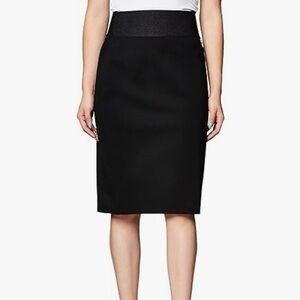 Calvin Klein Black Power Stretch High Waisted Pencil Skirt